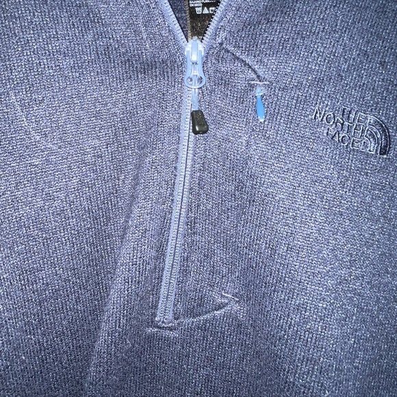The North Face fleece pullover 3/4 zip Navy Blue L​ - Picture 8 of 8